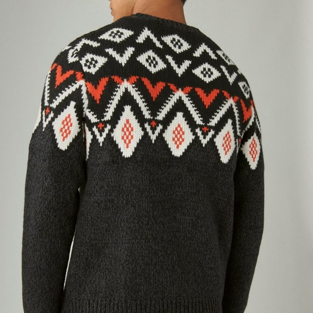 Fairisle Crew Neck Sweater (LUCKY BRAND)